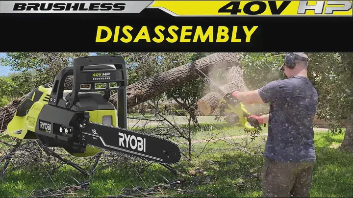 Ryobi 40v electric 18" chainsaw disassembly
