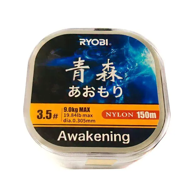 Леска монофильная Ryobi Awakening 150м 0,285мм 7,4кг