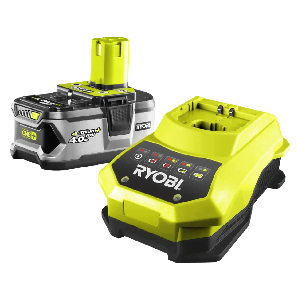 Аккумулятор + зарядное устройство, Ryobi ONE+ RBC18L40 емкость 4.0 Ач.