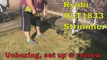 Распаковка и обзор » Триммер для травы Ryobi OLT1833 (стриммер)