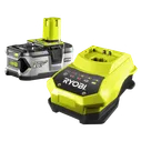 Аккумулятор + зарядное устройство, Ryobi ONE+ RBC18L40 емкость 4.0 Ач.