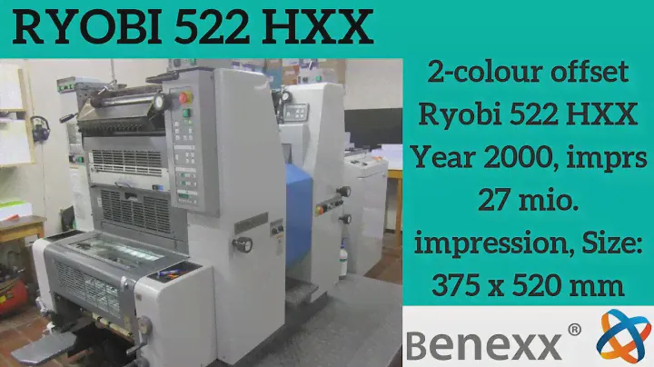 1. Ryobi 522 HXX, Year 2000, imprs 27 mio. impression, Size 375 x 520 / полиграфическое оборудование