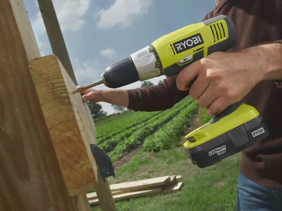 Аккумуляторная ударная дрель-шуруповерт RYOBI R 18 PD-0-1